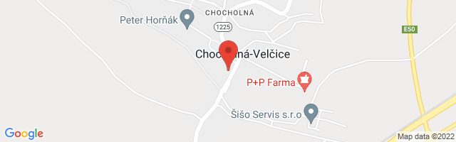 Google map: Chocholná 312, 913 04 Chocholná - Velčice